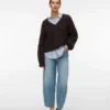 Jeans a vita alta e vestibilità ampia Vmbillie