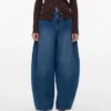 Jeans a vita alta e vestibilità ampia Vmkaitlin