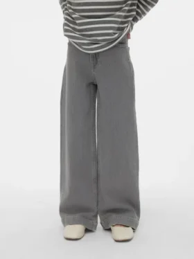 Jeans a vita alta e vestibilità ampia Vmkenya