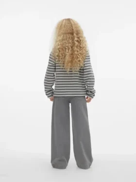 Jeans a vita alta e vestibilità ampia Vmkenya
