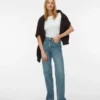 Jeans a vita alta e vestibilità ampia Vmtessa