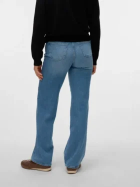 Jeans a vita alta e vestibilità ampia Vmtessa
