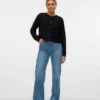 Jeans a vita alta e vestibilità ampia Vmtessa