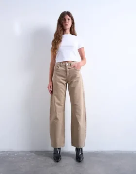 Jeans a vita alta e vestibilità Barrel Fit di Tsbrianna