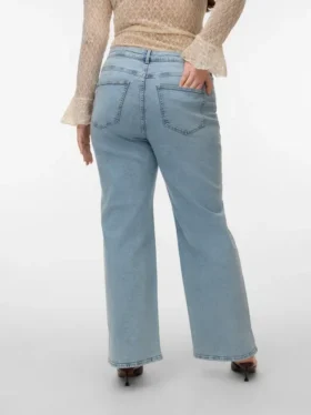 Jeans a vita alta e vestibilità dritta Vmctessa