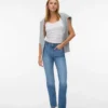 Jeans a vita alta e vestibilità dritta Vmelia