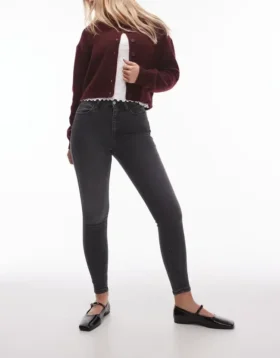 Jeans a vita alta e vestibilità skinny di Topshop