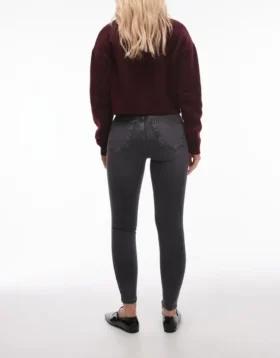 Jeans a vita alta e vestibilità skinny di Topshop