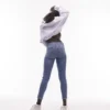 Jeans a vita alta e vestibilità skinny di Topshop