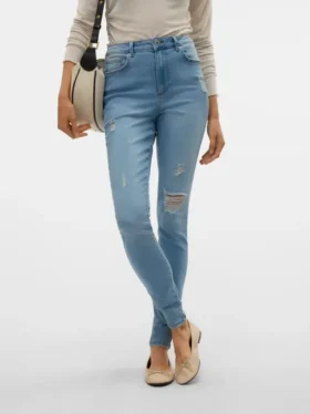 Jeans a vita alta e vestibilità skinny VMSophia