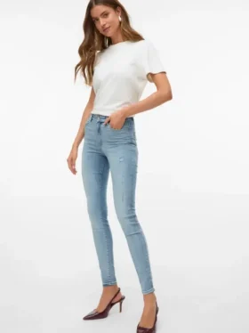 Jeans a vita alta e vestibilità skinny VMSophia