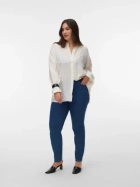 Jeans a vita alta e vestibilità slim Vmclusia