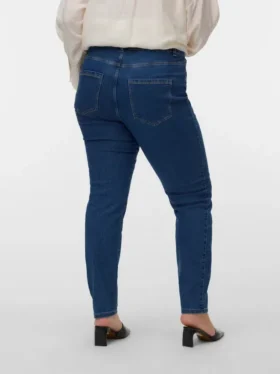 Jeans a vita alta e vestibilità slim Vmclusia