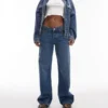 Jeans a vita bassa e gamba larga Topshop
