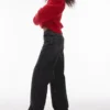 Jeans a vita bassa e gamba larga Topshop