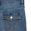 Jeans a vita bassa e taglio svasato Vmcamille