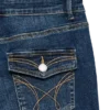 Jeans a vita bassa e taglio svasato Vmcamille