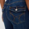Jeans a vita bassa e taglio svasato Vmcamille