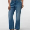 Jeans a vita bassa e taglio svasato Vmcastra