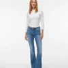 Jeans a vita bassa e taglio svasato Vmsigi