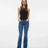 Jeans a vita bassa e taglio svasato Vmsigi