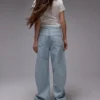 Jeans a vita bassa e vestibilità ampia di Topshop