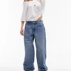 Jeans a vita bassa e vestibilità comoda di Topshop