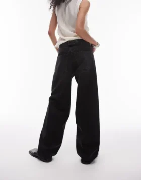 Jeans a vita bassa e vestibilità comoda di Topshop
