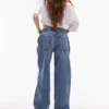 Jeans a vita bassa e vestibilità comoda di Topshop