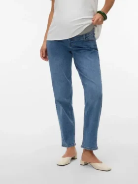 Jeans a vita media con vestibilità “Mom Fit”