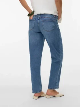 Jeans a vita media con vestibilità “Mom Fit”