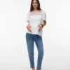 Jeans a vita media con vestibilità “Mom Fit”