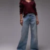 Jeans a vita media e gamba larga di Topshop