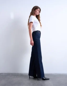 Jeans a vita media e taglio svasato Tsmarie