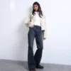 Jeans a vita media e taglio svasato Tsmarie