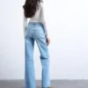 Jeans a vita media e taglio svasato Tsmarie
