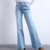 Jeans a vita media e taglio svasato Tsmarie