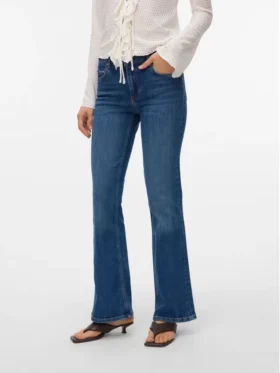 Jeans a vita media e taglio svasato Vmphoebe