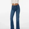 Jeans a vita media e taglio svasato Vmphoebe