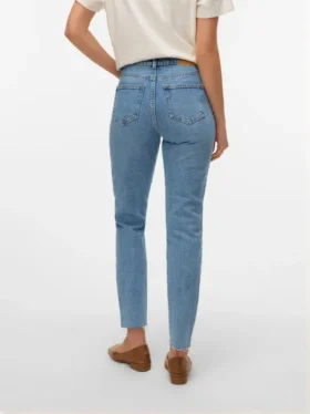 Jeans alla caviglia Vmbrenda a vita alta e vestibilità «mom»