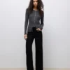 Jeans Awmaddie a vita alta e gamba larga
