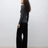 Jeans Awmaddie a vita alta e gamba larga