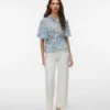 Jeans Awrena a vita media e gamba larga