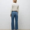 Jeans Awrena a vita media e gamba larga