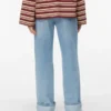 Jeans Awrena a vita media e gamba larga