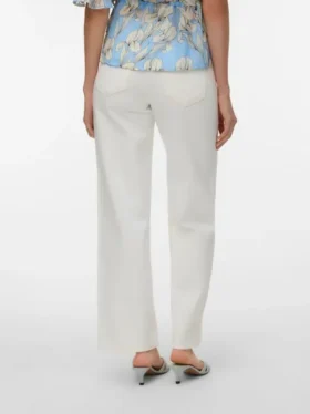 Jeans Awrena a vita media e gamba larga