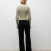 Jeans Awrena a vita media e gamba larga