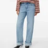 Jeans Awrena a vita media e gamba larga