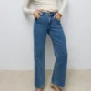 Jeans Awrena a vita media e gamba larga