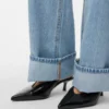 Jeans Awrena a vita media e gamba larga